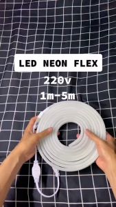 Paket Lampu LED Neon Flex 220V Lengkap Tinggal Colok 6-10 Meter