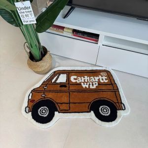 VIKAMA Summer Carpets Car Carpets Living Room and Bedroom Bed Carpets Childrens Room Anti-slip Floor MATS Home Decoration