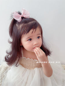 Korean Style Three-Layer Snow Silk Butterfly Knot Hair Clip for Baby Girls One Year Old Princess Top Clip Fashionable Hair Accessories