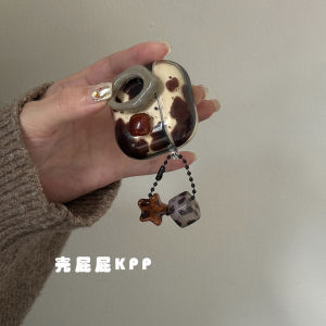 เคส AirPods pro 3 แบบใส่รูปดาวสีเทาทองเหลือง ปกป้อง AirPods 3 แบบนุ่ม ทนทาน ทนทานต่อการสึกหรอ ทนทานต่อรอยขีดข่วน