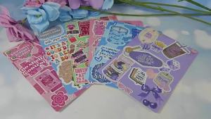 〔MAX-22〕Cartoon Bow Decorative Insert Paper Cards For Transparent Reader Case Tablet Decor