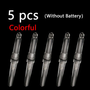 5 Pcs LED Small Colored Underwater Fishing Lights Night Light Bait Attracting Fish Lights Portable Marine Gear Without Battery