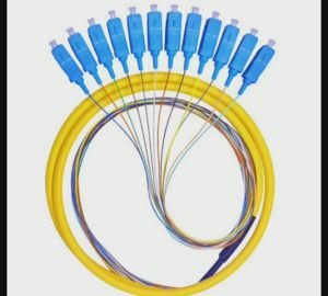 1.2m 12 Strand 9/125 Fiber Optic Pigtail SC/UPC Single Mode Square Head Fiber Jumper Connector