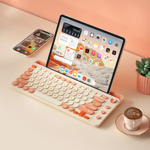 B．O．W | BOW Large Card Slot Dual Mode Bluetooth Wireless Keyboard Mouse Set For Huawei Xiaomi Tablet Apple Compatible Tablet Accessory