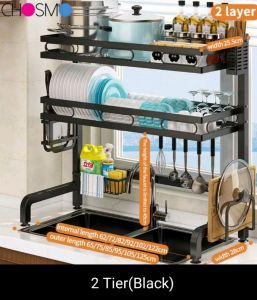 Stainless Steel Rak Pinggan Dish Rack Rak Dapur Rak Sinki Dapur Sink Dish Drainer Storange Rack