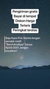 BSL - 96 Bisalo Baju Kaos Pria Wanita lengan pendek motif "BerchAndaa" Digital Printal Kaos Distro Combed Atasan - pakaian wanita - pakaian pria - baju wanita - baju pria - atasan wanita pria - kaos oversize - kaos hitam putih - kaos katun