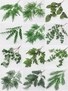 Wedding White Green Mori Style Green Plant Artificial Flowers Stage Road Lead Flower Arrangement Wedding Hall Background Wall Decorative Fake Flower