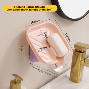 HALEXIONG | Wall-mounted Suction Soap Holder Bathroom Use
