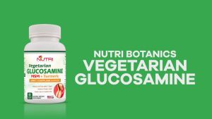 Nutri Botanics Vegetarian Glucosamine MSM Turmeric for Joint & Knee Pain Relief - 60 Capsules - Joint Support Supplement