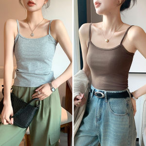 miiow | Cat Woman Strap Vest Womens Inner Wear 2025 New Spring Summer Outdoor Wear Slimming Threaded Top Beauty Back Base Layer