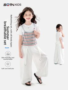 SQTN.KIDS | Korean Style Stylish Girls Summer Outfit Set
