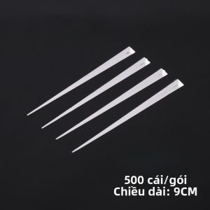 Thìa Nhựa Dùng Một Lần Màu Đen Triangle Decorative Fruit Fork Phụ Kiện Tiệc Tùng Thìa Đựng Trái Cây Thìa Đựng Đồ Dùng Ăn Nhẹ