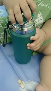 Bình giữ nhiệt 800-1000ml Hilogi bình nước inox sơn nhám chống xước giữ nhiệt lạnh 20g nóng 10h có khay lọc dây treo