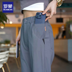 ROMON | Ice Silk Summer Business Casual Pants Men Straight Fit