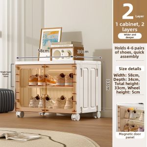 bicoy | No Assembly Transparent Shoe Box Storage Solution