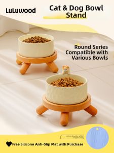 luluwood | Elevated Non-Tip Feeding Bowl Ceramic