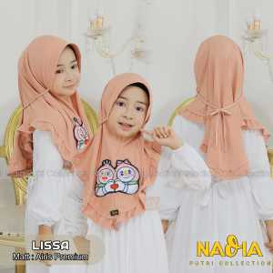 Kerudung anak mixue LISSA usia 2-7 tahun / Jilbab anak model terbaru mixue / Hijab mixie bahan jersey airish Lissa by Nadia