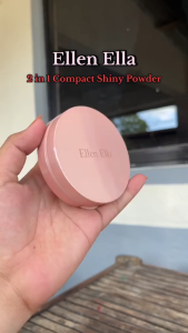 Ellen Ella Official Store Dual-tone true-to-skin SPF25+ soft matte setting powder - All-day oil control Lightweigit texture Waterproof Buildable and blendable