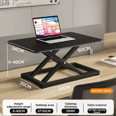 FWTDF | Adjustable Standing Desk Foldable Laptop & Desktop Table