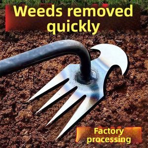 Weed Removal Soil Loosening Vegetable Digging Rake