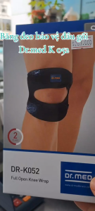 BĂNG ĐEO BẢO VỆ ĐẦU GỐI - CHƠI THỂ THAO - CỐ ĐỊNH KHỚP GỐI DR.MED DR-K052
