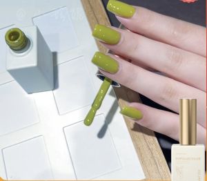 Sơn gel màu Xanh Cốm POPULAR mã G054 chai sơn 15ml chất sơn đậm đặc