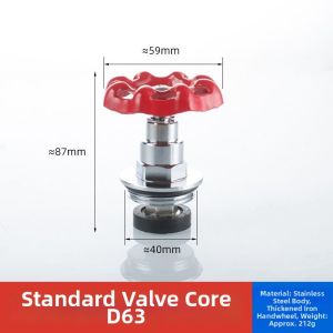 TAOKOU | Water Valve Universal Water Switch Lifting Valve Core Copper Valve Parts