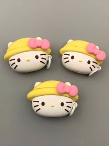 For Huawei Freebuds 6i Earphone Case SE2 Cute Hello Kitty Protective Case 5i Headphone Case 4/4e Wireless Bluetooth Silicone Soft Case Protective Case Clip Ear Clip Pro3 Anti-Fall Cartoon