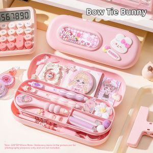 LUTUMEI | Multifunctional Double Layer Stationery Box Pencil Case