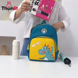 Thunlit Kindergarten Backpack 3-6 Years Pink Purple Yellow Blue Cute Dinosaur Rabbit Backpacks for Kindergarten