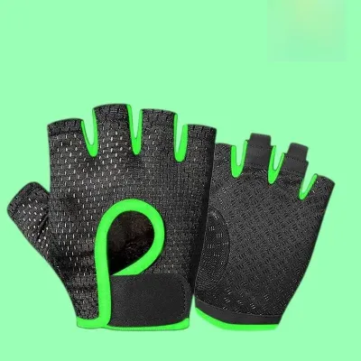 Găng Tay Đạp Xe Silicon Thoáng Khí Unisex Nửa Ngón Chống Sốc Chống Trơn Trượt Dùng Cho Câu Cá Thể Dục Leo Núi Mùa Hè