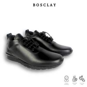 SEPATU FORMAL HITAM KULIT BERTALI BOSCLAY FORMAL SHOES LOCAL BRAND