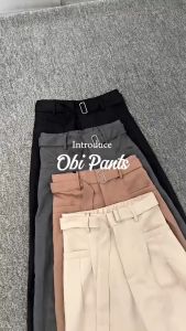 Celana Wanita Terbaru Obi Pants - Loose Pants Trouser Wanita - Celana Anti Kusut - Celana Kulot Wanita