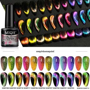 ยาทาเล็บแม่เหล็กโดปามีนดับเบิ้ลไลท์ ปี 2025 - ขวดแบบแท่งลายตาแมว - ติดทนนานและแข็งแรง สำหรับออกแบบเล็บในร้านทำเล็บด้วยไฟ LED