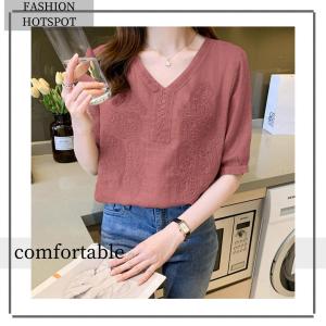 KDAShop คอลเลคชั่นใหม่ เสื้อผู้หญิงแต่งกระดุมหน้า เสื้อแฟชั่นปักดอกไม้หวานสุด สวยจนต้องอวยยศให้ ไม่มีไม่ได้นะ ห้ามพลาด