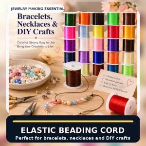 2~5pcs Handmade Elastic Cord Crystal Thread Rubber Beads Wear-Resistant DIY Handcraft Bead Accessories