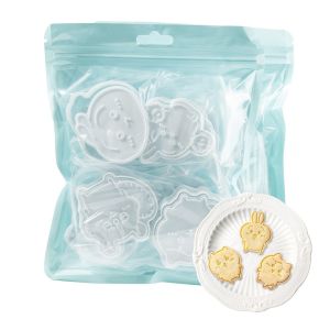Bandai | Khuôn Ép Bánh Quy 3D Chiikawa Usagi Khuôn Làm Bánh Hoạt Hình Dụng Cụ Làm Bánh Fondant Sô Cô La Cà Phê Thủ Công Tự Làm