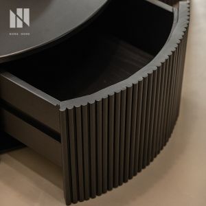 NONG HOME | Storage Solid Wood Round Side Table