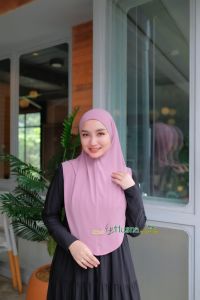 hijab Husna bergo Lesti 2in1 Jersey zara premium grade A Sugi jaya