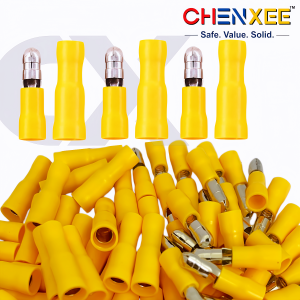 Bullet Wire Connectors 22-10 AWG Female and Male Bullet Connectors Terminal for Automotive Boat Stereo Industrial Equipment