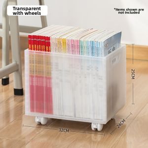 BANGJIAYI | Foldable Rolling Book Storage Box Large Capacity