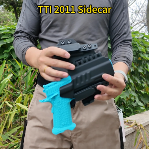 Sidecar IWB Kydex Holster for Glock 17 18 19 22 34 & 45 Appendix Carry AIWB with Integrated Magazine Carrier Ambidextrous