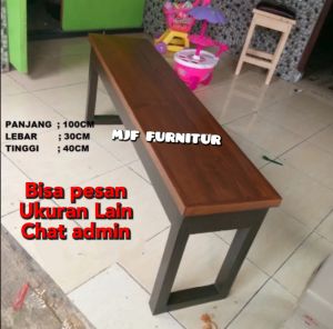 Bangku pajang/Bangku kayu panjang/Kursi tunggu kayu/Kursi santai/kursi taman kayu/Kursi warung/Kursi Cafe santai/Bangku Kayu santi/Murah/Bangku pajang minimalis kayu