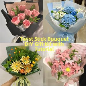 DIY Torsion Rod Flower Bouquet Gift