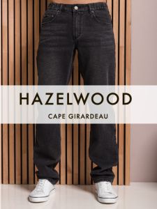 Mens relaxed Grey jeans with elasticated waistband “Hazelwood"