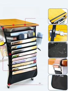 Large Capacity Side Table Book Bag Holder Student Desk Organizer High School Junior High School Multi-Functional Book Stand