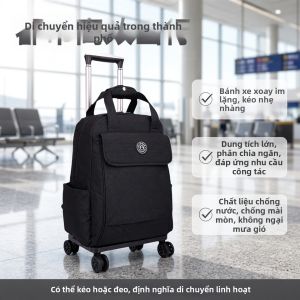 MLZH | Balo Đa Năng Có Bánh Xe Cho Phụ Nữ Nhẹ Chống Thấm Nước Dung Lượng Lớn