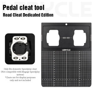 LEBYCLE | LEBYCLE Bicycle Pedal Cleats Adjustment Tool Aluminum Alloy Bike Self Locking Pedal Cleat Tool For SPD Bike Locking Shoes Cleat