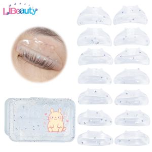 Libeauty 7 Pairs C Curl Silicone Eyelash Perm Pads Sticky Lashes Rods Shield Lifting 3D Eyelash Curler Accessories Makeup Tool