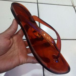 Sandal Jepit Karet Jelly Wanita Sandal transparan